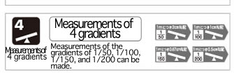 Measurements of 4 gradients